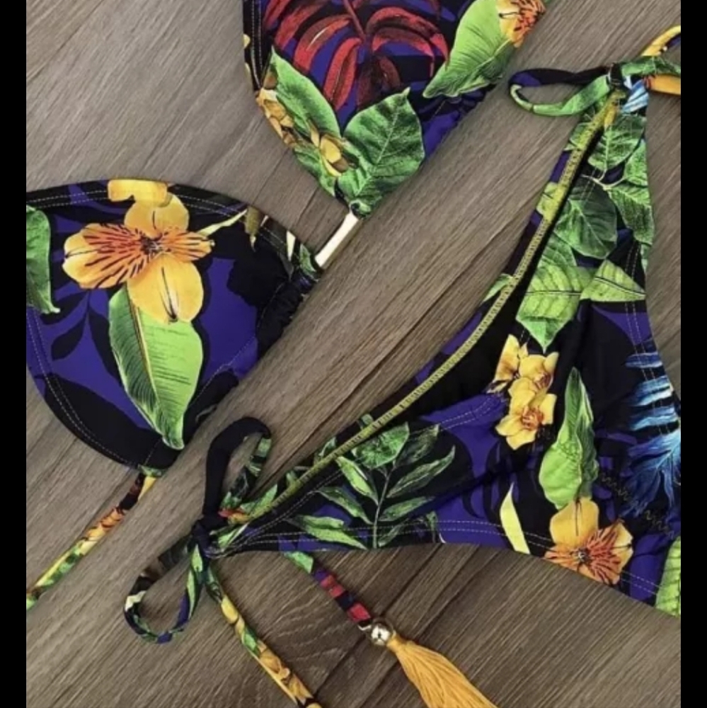 NWT Sexy Tropical J ngle Hawaii  swimwear bikini set. L